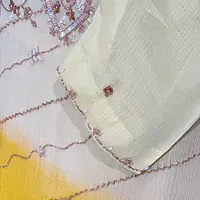 PURE CHINON HANDWORK STRAIGHT SUIT