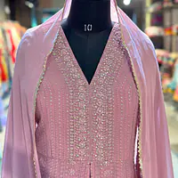 WESTERN FUSION HEAVY WORK ANARKALI SUIT