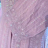 WESTERN FUSION HEAVY WORK ANARKALI SUIT