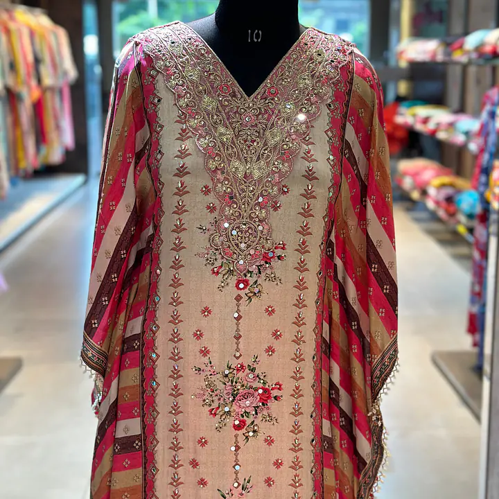 PURE CREPE KAFTAN SET - 40