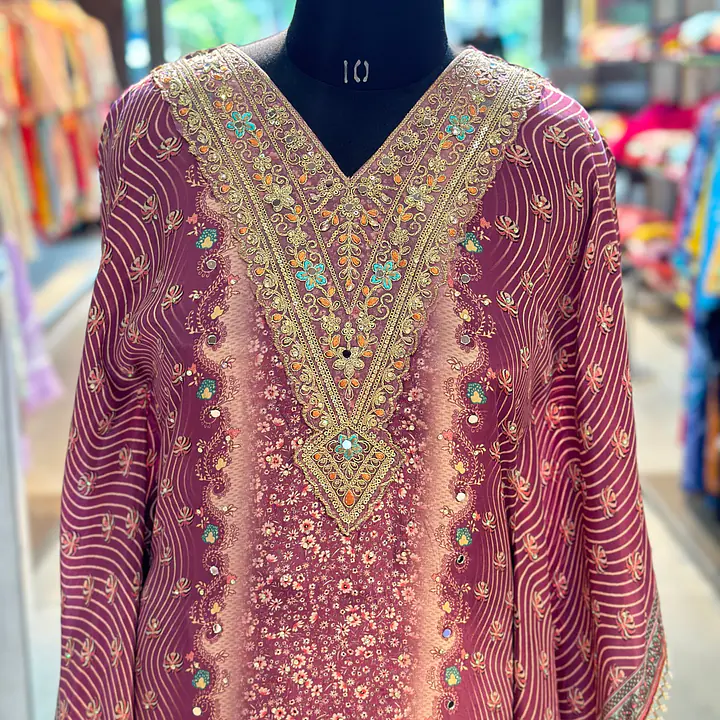 PURE CREPE KAFTAN SET - 40