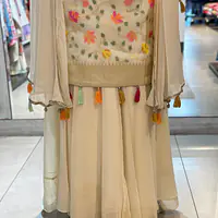 PURE TISSUE ZARI SHRARA SET
