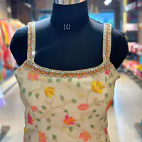 PURE TISSUE ZARI SHRARA SET