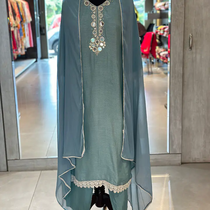 THREE PIECE STRAIGHT SUIT SET - 40