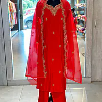 STRAIGHT THREE PIECE SUIT SET - 38