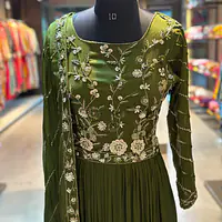 PURE CHINON INDO-FUSION GOWN - 40