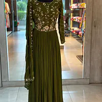 PURE CHINON INDO-FUSION GOWN - 44