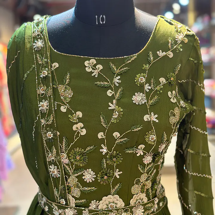 PURE CHINON INDO-FUSION GOWN