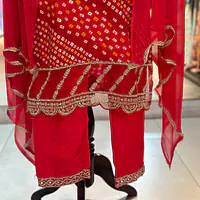 THREE PIECE BHANDEJ SUIT SET - 44