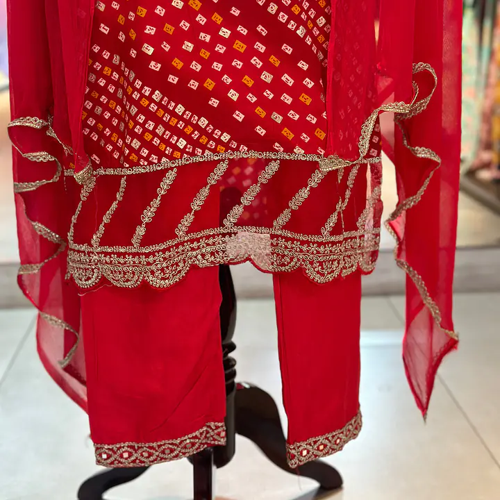 THREE PIECE BHANDEJ SUIT SET - 44