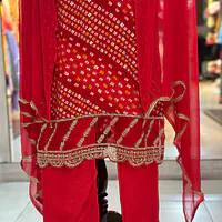 THREE PIECE BHANDEJ SUIT SET