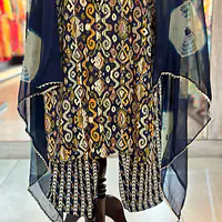 THREE PIECE RAYON SUIT SET