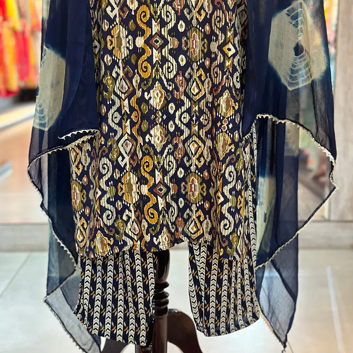 THREE PIECE RAYON SUIT SET