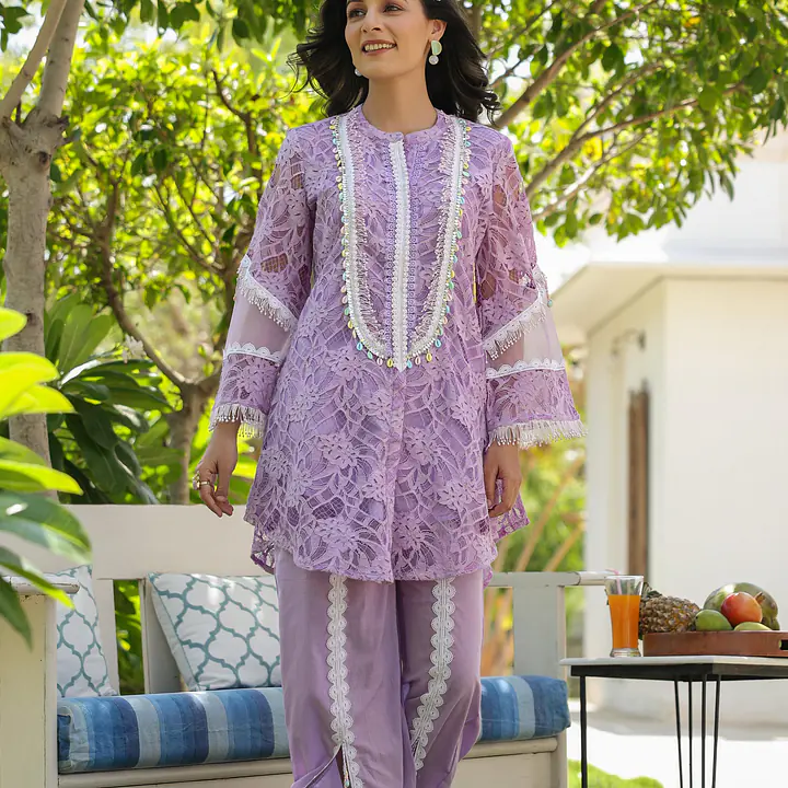 CROCHET PAKISTHANI CO-ORD SET - 38