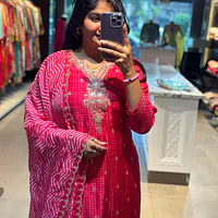MUSLIN STRAIGHT SUIT SET - 40