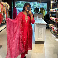 MUSLIN STRAIGHT SUIT SET - 42