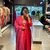 MUSLIN STRAIGHT SUIT SET - 44