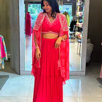 BHANDEJ LEHNGA CAP TOP SET