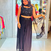 INDO-WESTERN PLAZO SET - 38