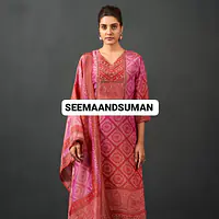 PURE BHANDEJ HANDWORK SUIT - 40
