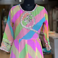 LAHRIYA ANARKALI GOWN - 40 - Light MultiColour Anarkali