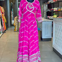 LAHRIYA ANARKALI GOWN - 44 - Light MultiColour Anarkali