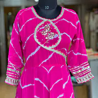 LAHRIYA ANARKALI GOWN - 38 - Rani Pink Colour
