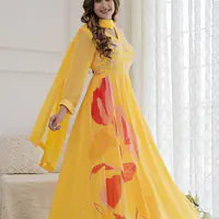 Pure Chinon Floral Gown - 42