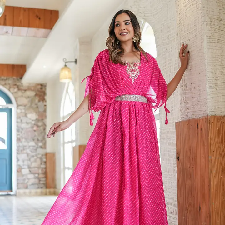 INDO-WESTERN MOTHDA GOWN
