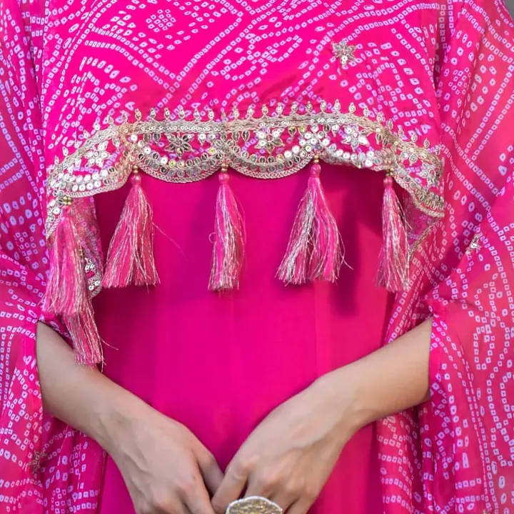 INDO-WESTERN BHANDEJ GOWN - 38 - Rani