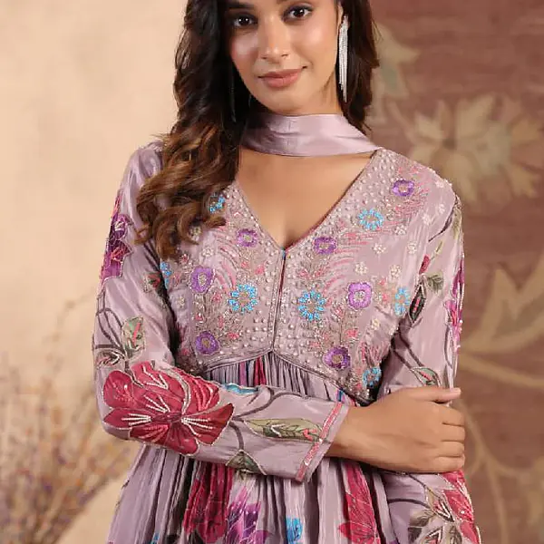 Western Fusion Handwork Lehenga