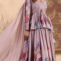 Western Fusion Handwork Lehenga