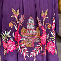 HIGH NECK EMBROIDERED CO-ORD SET