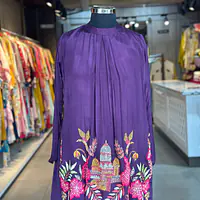 HIGH NECK EMBROIDERED CO-ORD SET