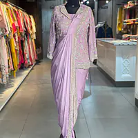 DRAPING WITH JACKET SET
