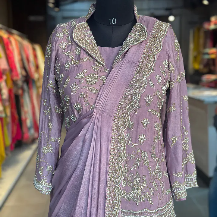 DRAPING WITH JACKET SET
