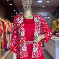 BHANDEJ JACKET INDOWESTERN SET - Rani - 38