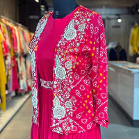 BHANDEJ JACKET INDOWESTERN SET - Rani - 42