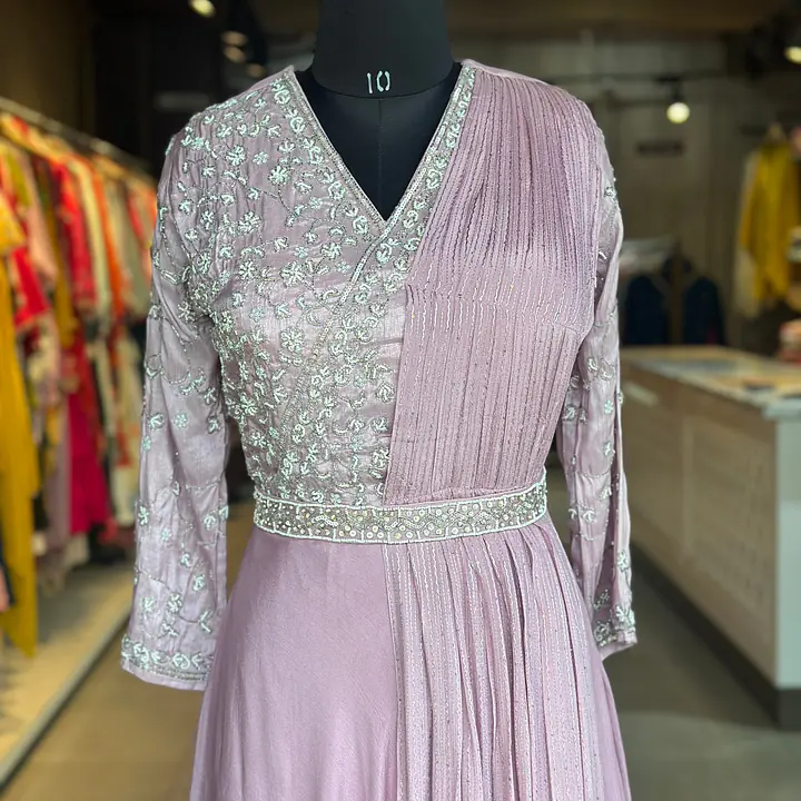 INDO-FUSION GOWN SET - Lavender - 38