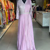 INDO-FUSION GOWN SET - Lavender - 40