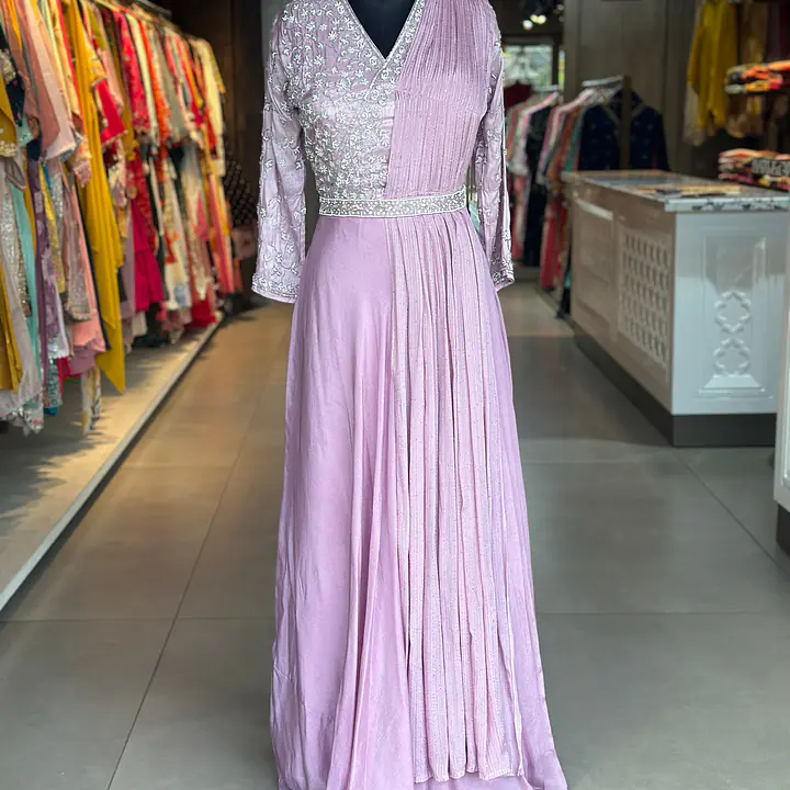 INDO-FUSION GOWN SET - Lavender - 40