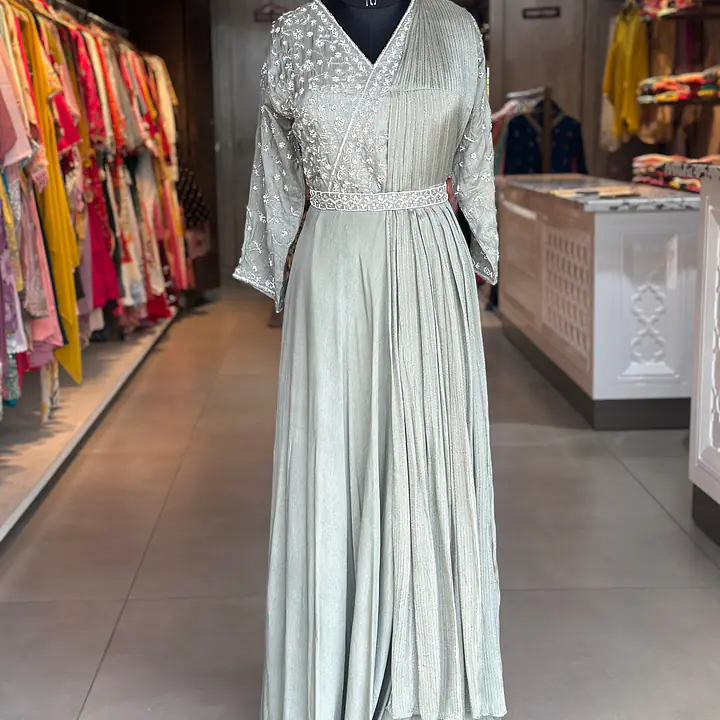 INDO-FUSION GOWN SET - Lavender - 42