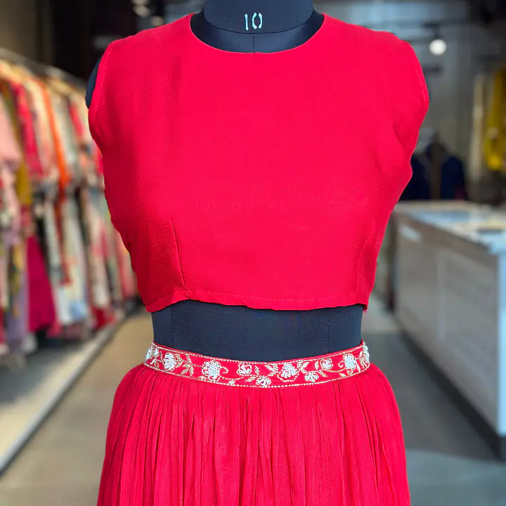 BHANDEJ SKIRT IN KAFTAN SET - 44