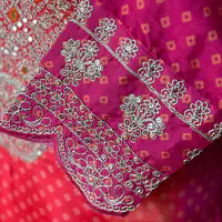 STRAIGHT BHANDEJ SUIT SET