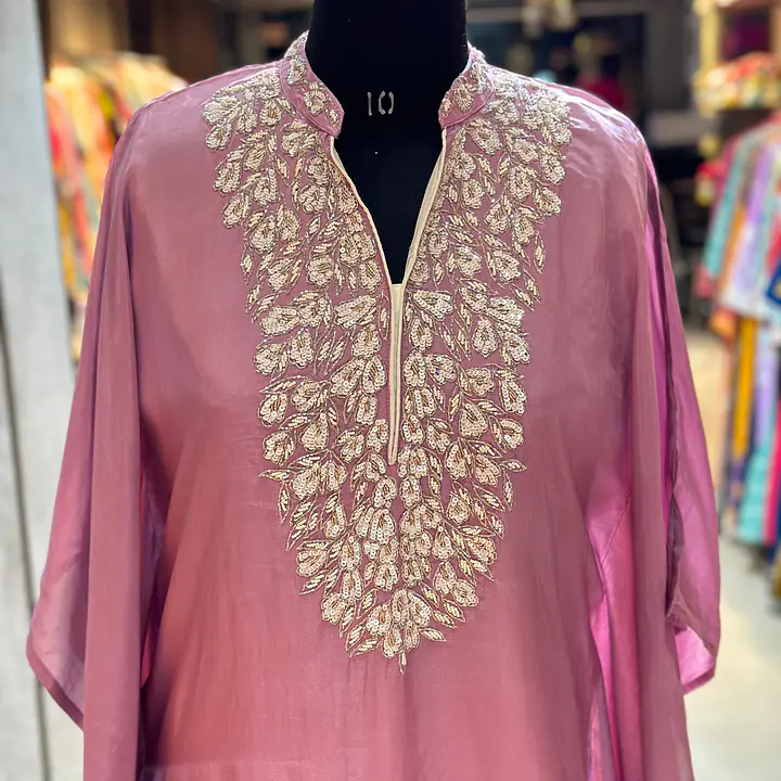 KAFTAN IN HANDWORK - Baby pink - 44
