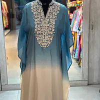 KAFTAN IN HANDWORK - Sky blue - 40