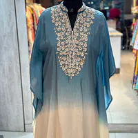 KAFTAN IN HANDWORK - Sky blue - 44