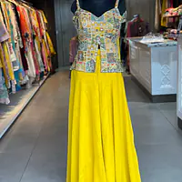INDO-FUSION PLAZO SET - Yellow - 38