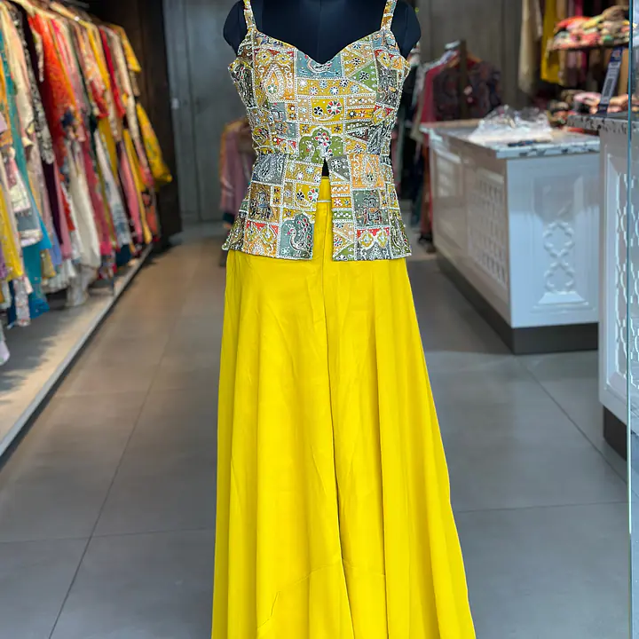 INDO-FUSION PLAZO SET - Rani - 38
