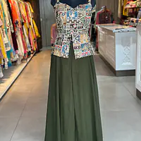 INDO-FUSION PLAZO SET - Green - 38